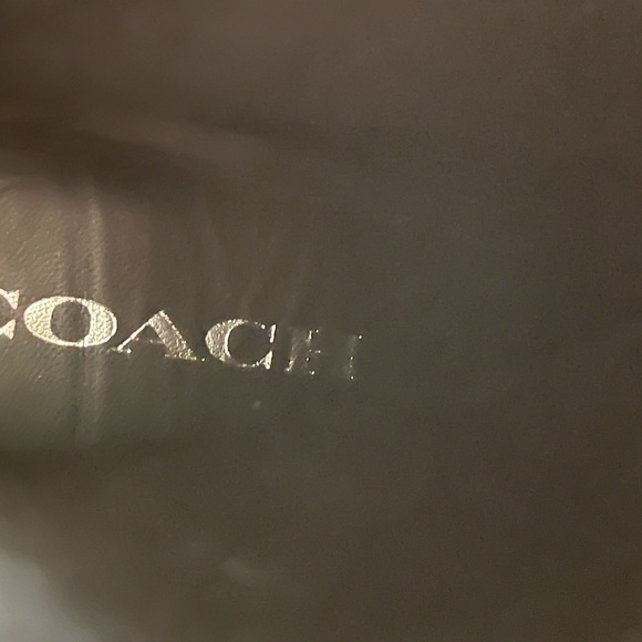 Black suede Coach booties. Worn once. - Picture 3 of 4